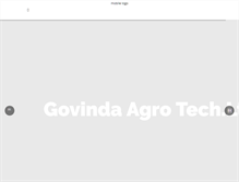 Tablet Screenshot of govindaagrotech.com